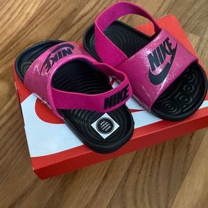 Pink and black slides